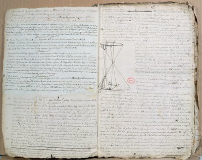 Page from Traite des Sections Coniques by Andre Marie Ampere
